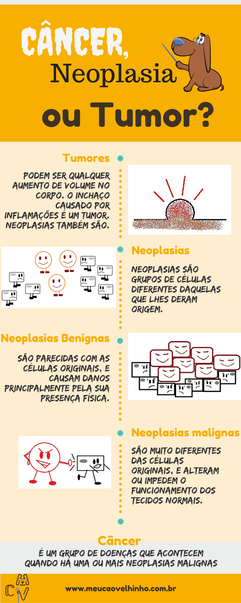 Infográfico Câncer e neoplasia